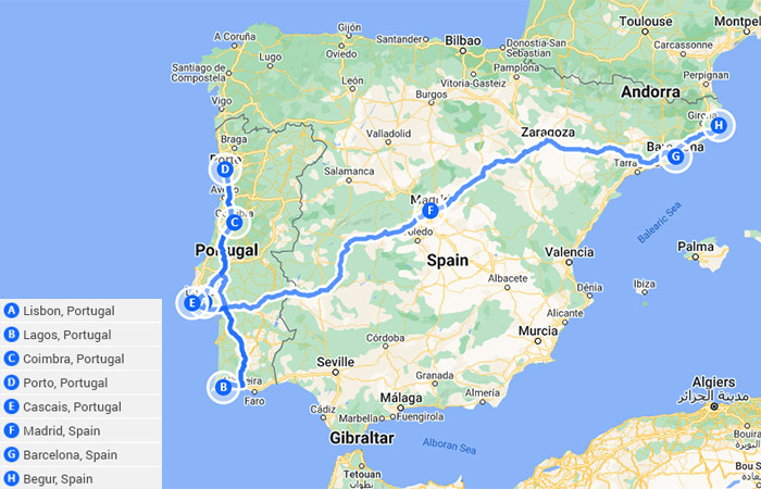 13 días en Portugal 4 ideas de itinerario únicas Mapa