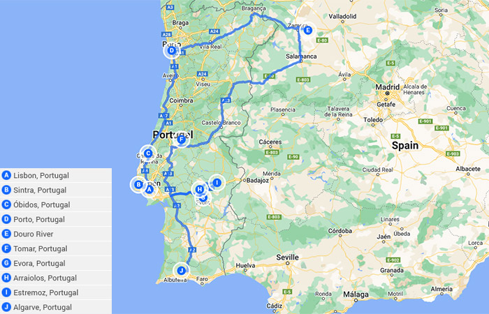 Lisboa, Oporto, Évora, Valle del Duero y Algarve - 14 Días