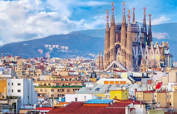 Vuelo a Barcelona, capital de Cataluña