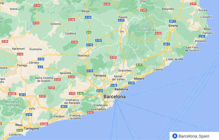 Mapa - Lo más destacado de Barcelona - 5 días