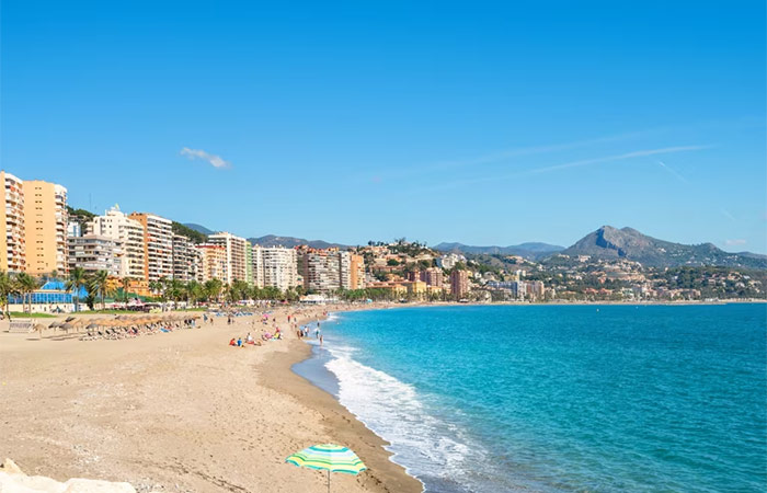 Día de playa cerca de Málaga