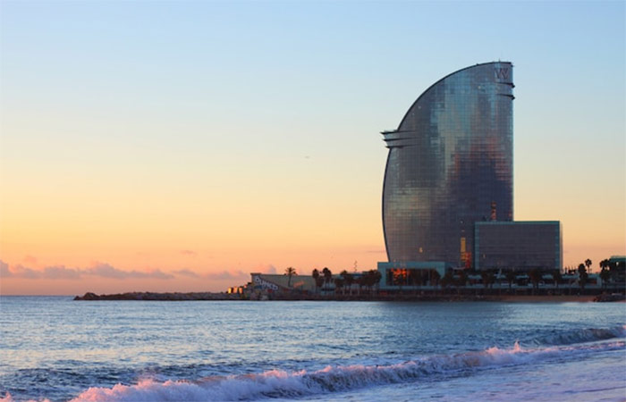 Día de playa en Barcelona